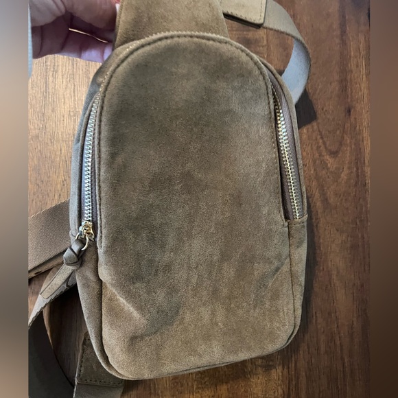 Social Threads Handbags - Social Threads Faux Suede Sling Bag